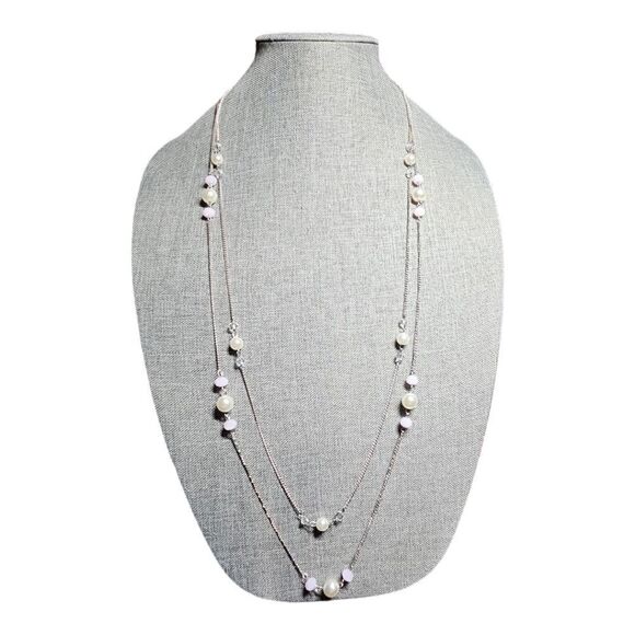 Lunar Elegance Layered Necklace (NWOT) - Picture 7 of 9